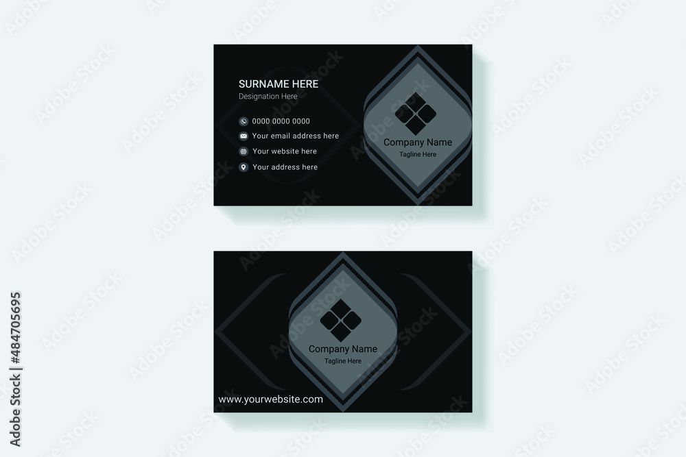 Corporate card template free vector Corporate card template free vector