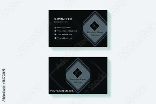 Corporate card template free vector