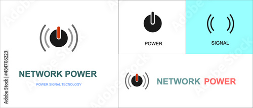 network power logo and signal