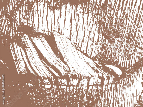 Palm tree trunk texture illustration. Marks and scratches vector background.