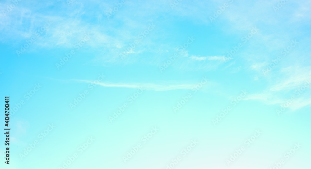 light turquoise blue sky background