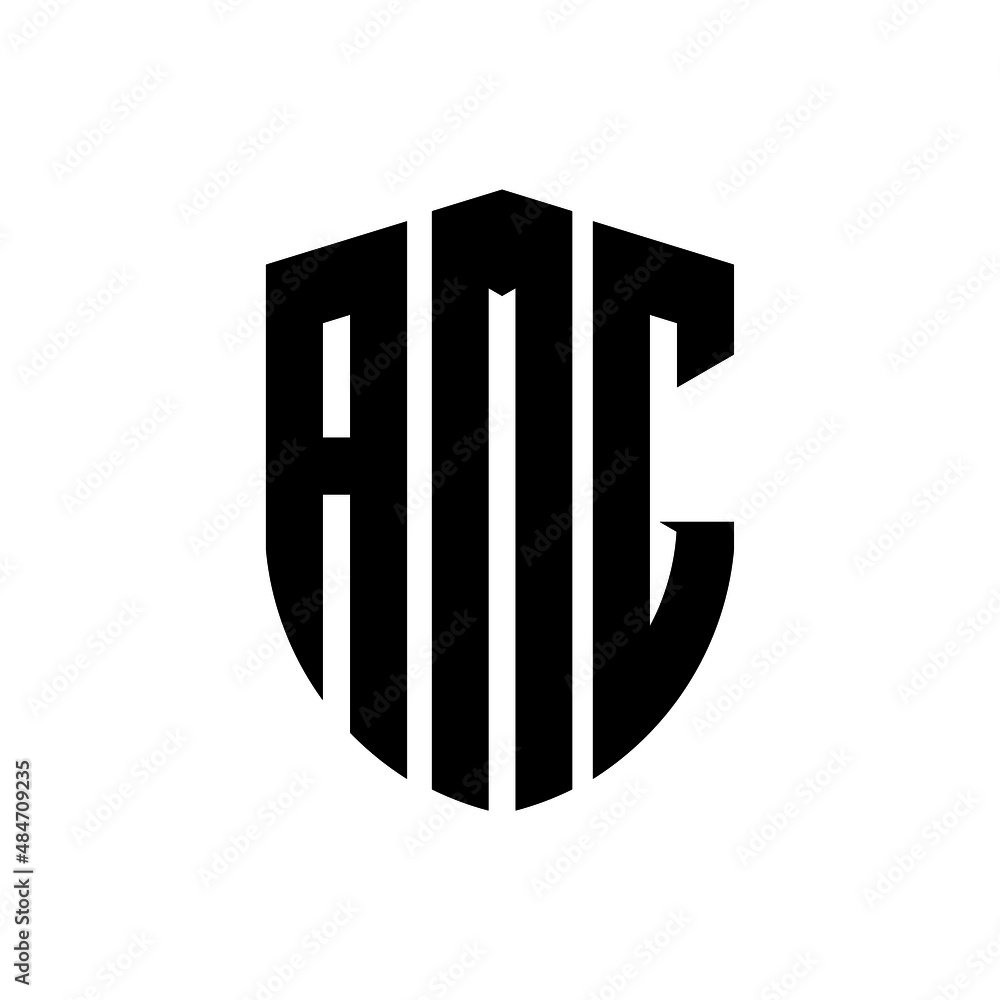 AMG letter logo design. AMG modern letter logo with black background ...
