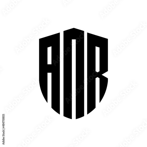 ANR letter logo design. ANR modern letter logo with black background. ANR creative  letter logo. simple and modern letter logo. vector logo modern alphabet font overlap style. Initial letters ANR   photo