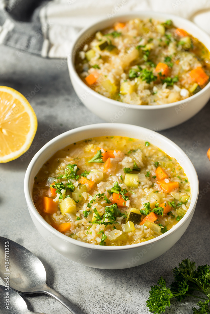Homemade Healthy Lemon Rice Soup Homemade Healthy Lemon Rice Soup