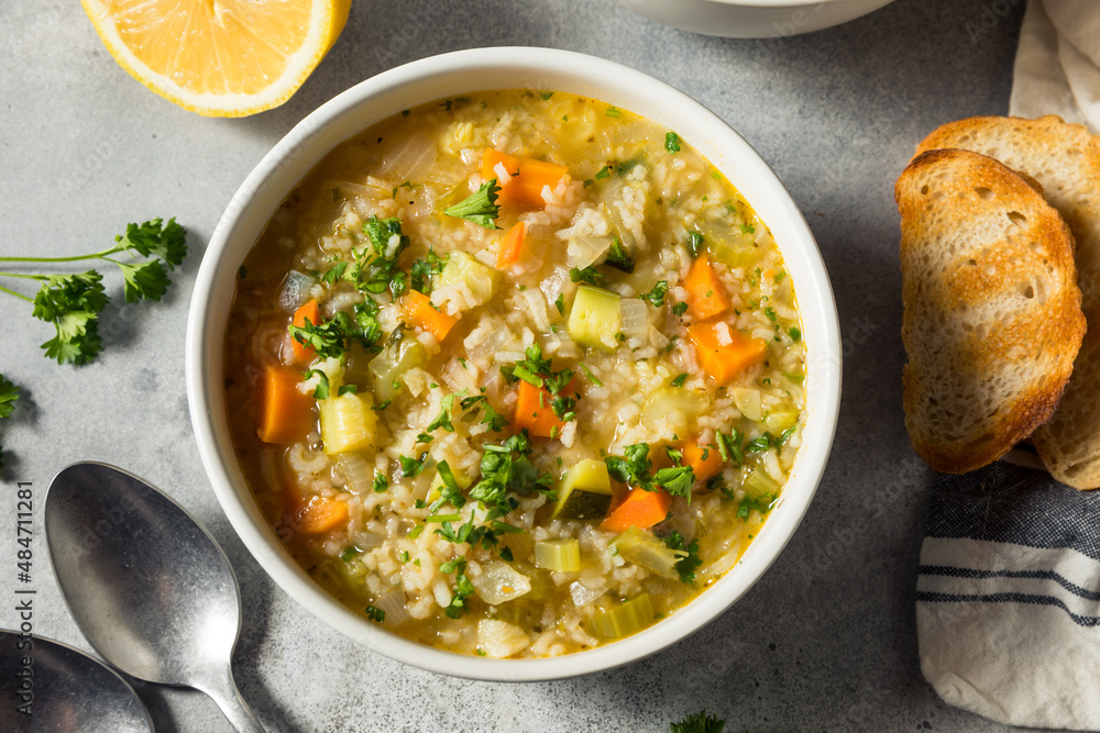 Homemade Healthy Lemon Rice Soup Homemade Healthy Lemon Rice Soup