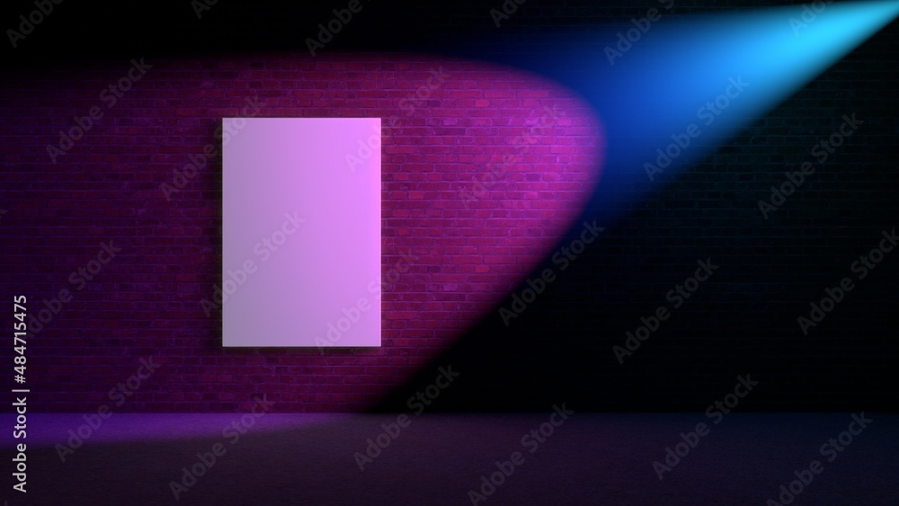 3d background from spotlight light beam. 3d background from spotlight light beam.