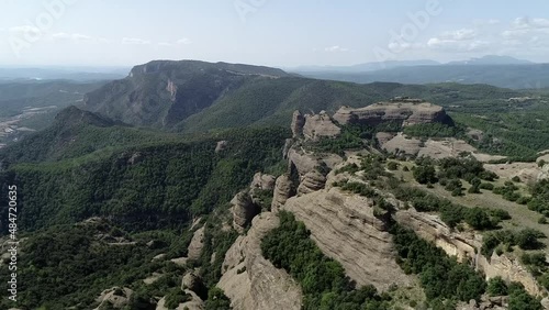 Roca de Sant Honorat i Castell-llebre en Peramola provincia de Lérida Catalunya Spain photo