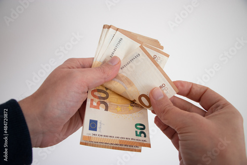 Contare banconote di 50 euro