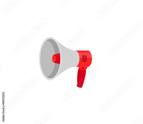 Megaphone vector isolated icon. Emoji illustration. Loudspeaker vector emoticon