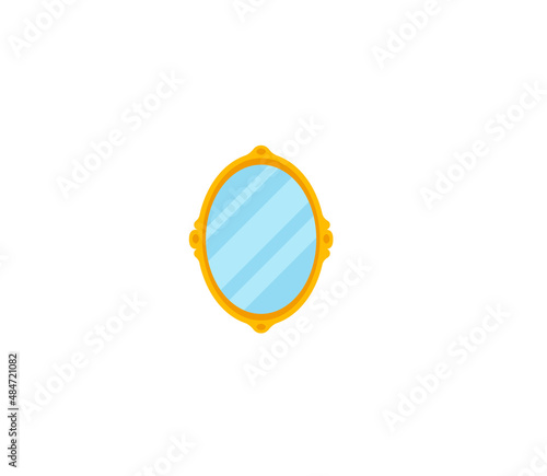 Mirror vector isolated icon. Emoji illustration. Mirror vector emoticon