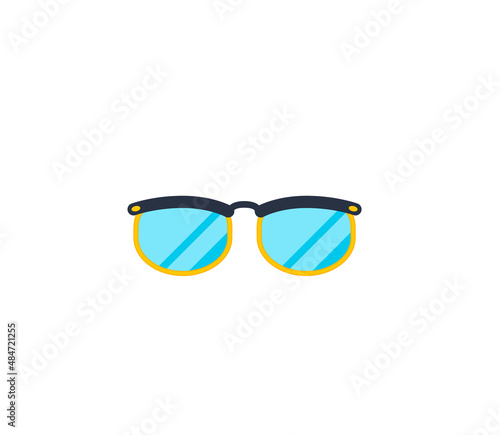 Glasses vector isolated icon. Glasses emoji illustration. Glasses vector isolated emoticon