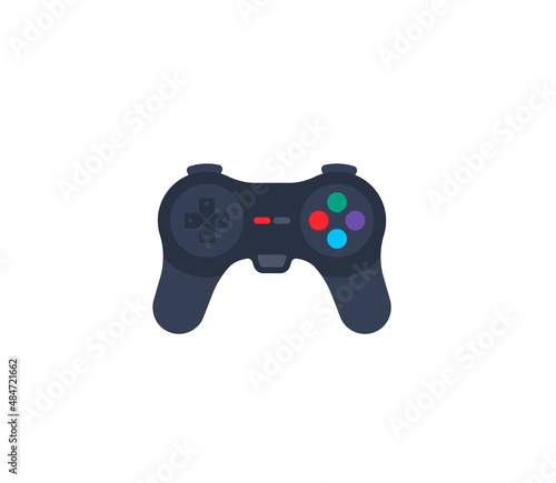 Video game controller vector isolated icon. Game controller emoji illustration. Joystick vector isolated emoticon