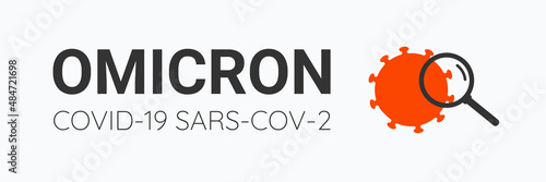 Creative banner with Icon Corona virus