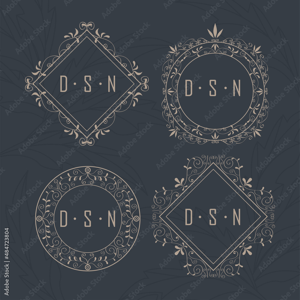 four victorians monograms icons