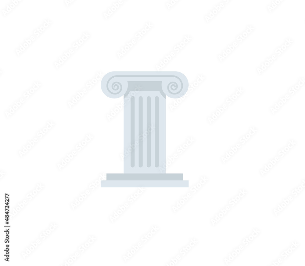 Column vector isolated icon. Column emoji illustration. Column vector isolated emoticon Column vector isolated icon. Column emoji illustration. Column vector isolated emoticon