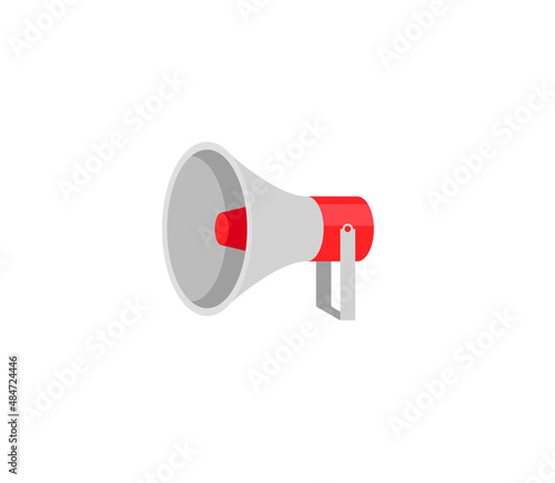 Megaphone vector isolated icon. Emoji illustration. Loudspeaker vector emoticon