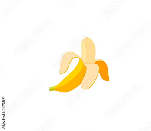 Banana vector isolated icon. Emoji illustration. Banana vector emoticon