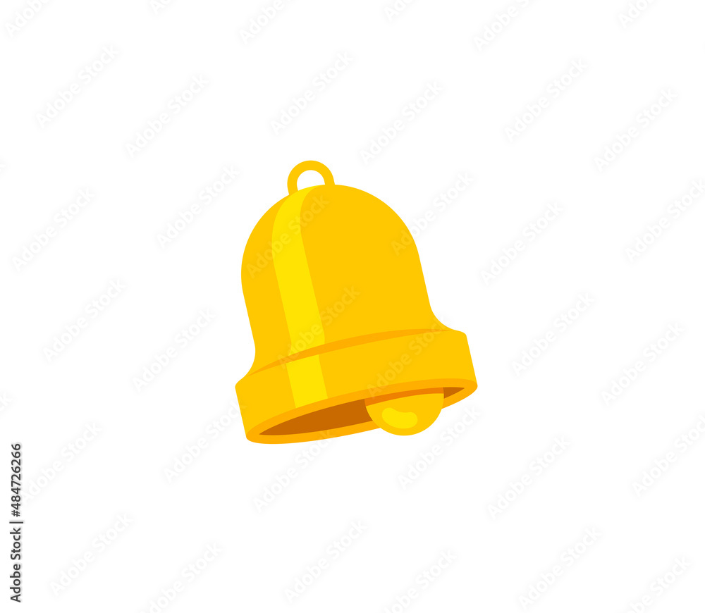 Bell vector isolated icon. Emoji illustration. Bell vector emoticon Bell vector isolated icon. Emoji illustration. Bell vector emoticon