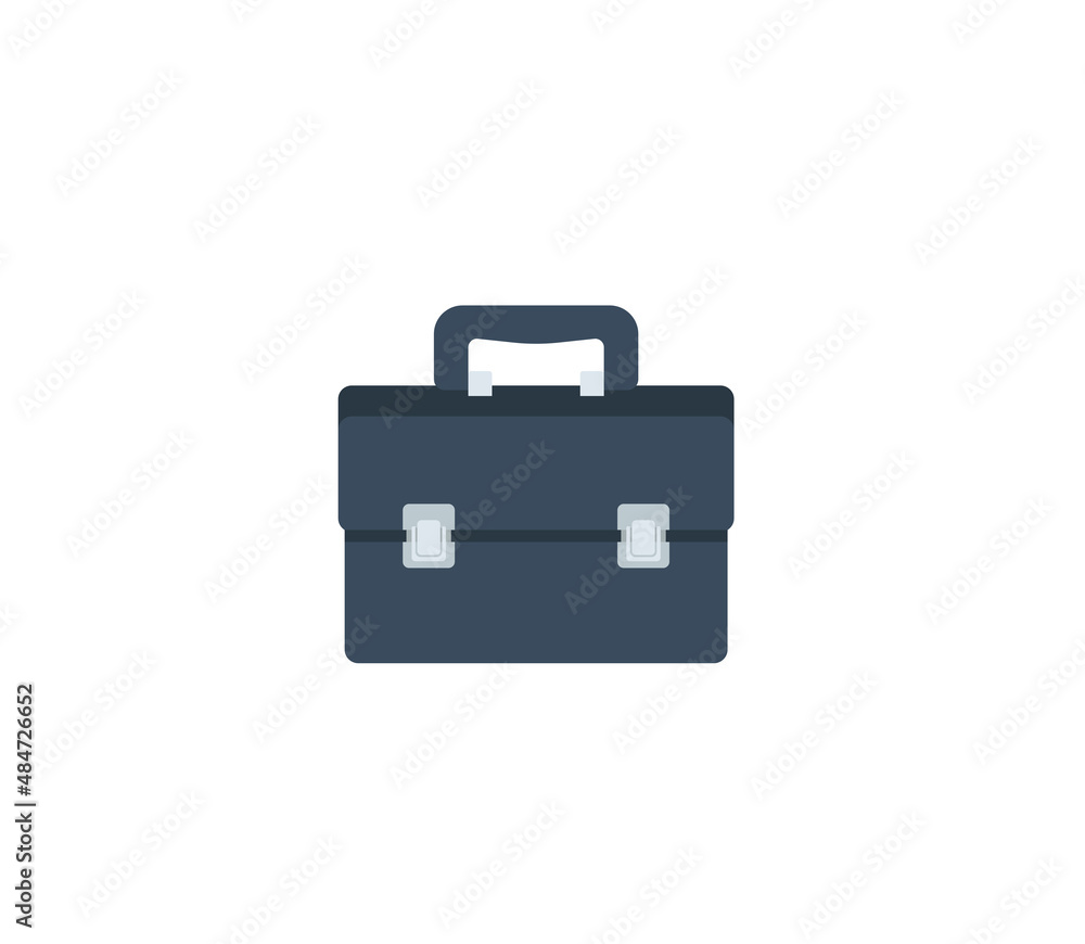 Briefcase vector isolated icon. Emoji illustration. Suitcase vector emoticon Briefcase vector isolated icon. Emoji illustration. Suitcase vector emoticon