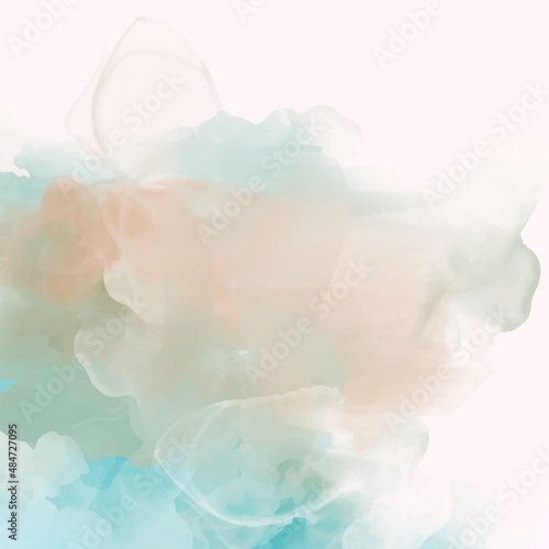Hand painted abstract color background, vector illustration