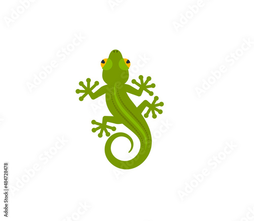 Lizard vector isolated icon. Emoji illustration. Lizard vector emoticon