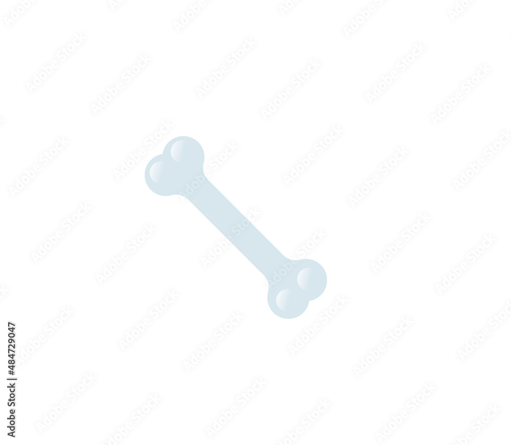 Bone vector isolated icon. Emoji illustration. Bone vector emoticon Bone vector isolated icon. Emoji illustration. Bone vector emoticon