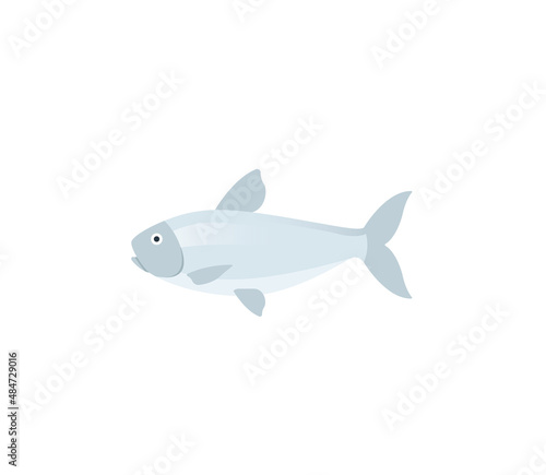 Fish vector isolated icon. Emoji illustration. Fish vector emoticon