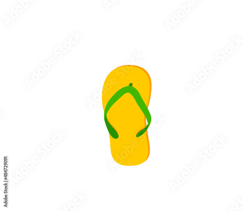 Thong Sandal vector isolated icon. Flip Flops emoji illustration. Slippers vector isolated emoticon