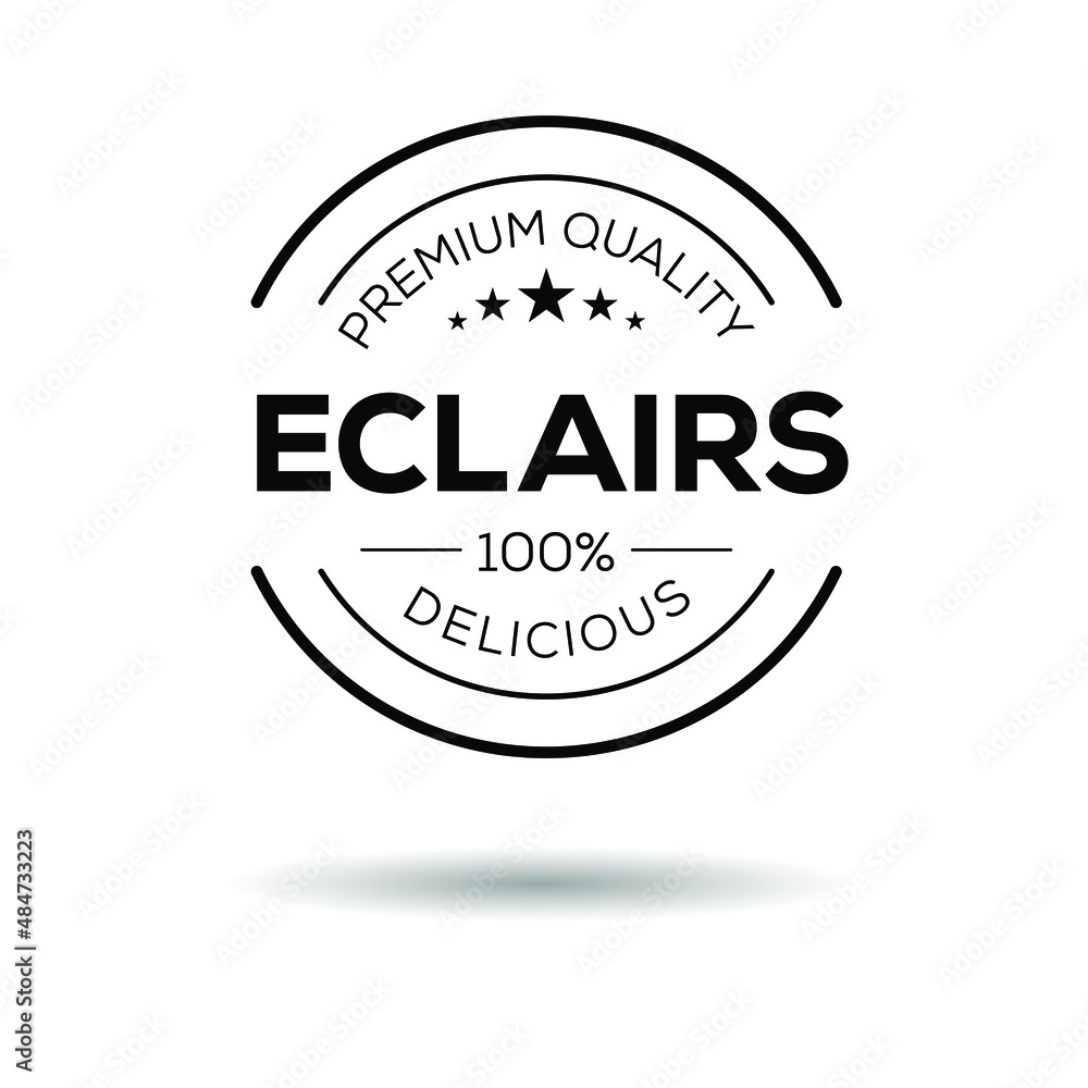 Obraz premium Creative (Eclairs) logo, Eclairs sticker, vector illustration.