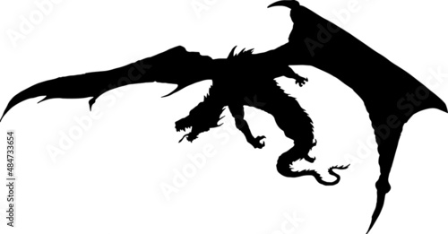 dragon EPS, dragon Silhouette, dragon Vector, dragon Cut File, dragon Vector