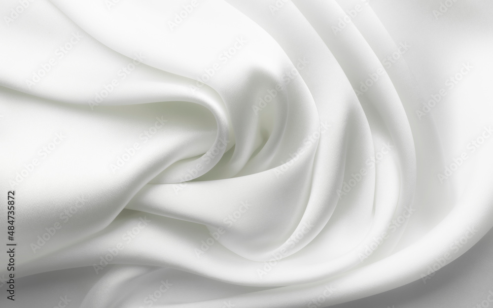 White satin silk, elegant fabric for backgrounds