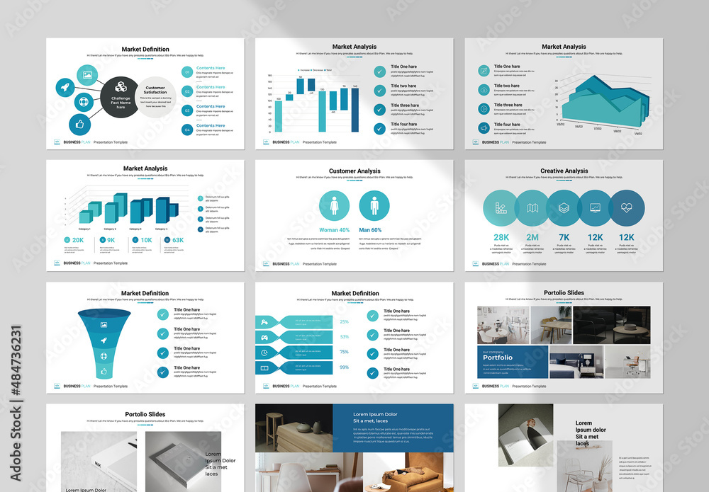 Infographic Presentation Layout Stock Template | Adobe Stock