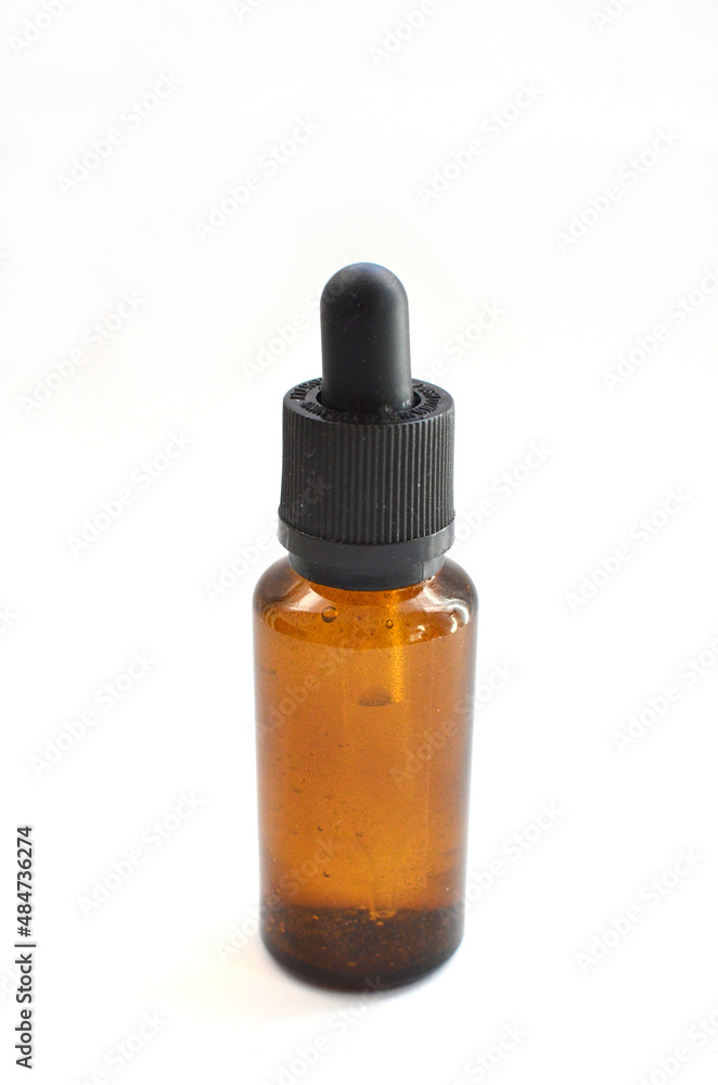 glass bottle on a white background glass bottle on a white background