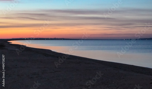 sunset on the beach