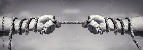 Foto Two hands, helping hand, arm, friendship