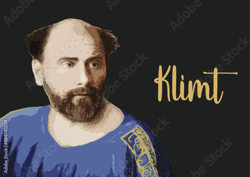 Gustav Klimt portrait photo