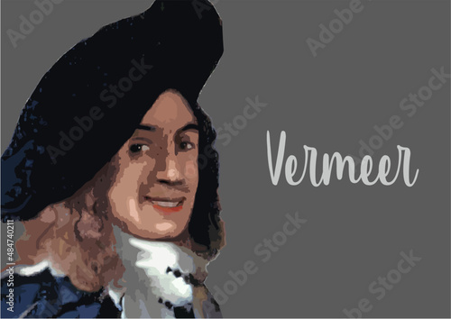 Johannes Vermeer -portrait of famous artist
