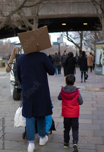 people walking protesting in the city © Magda