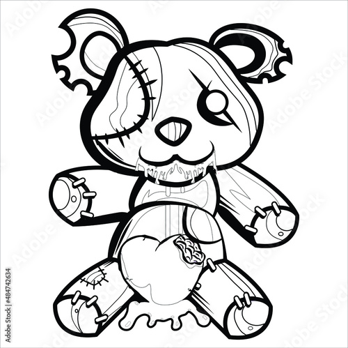 Voodoo coloring page for adukt