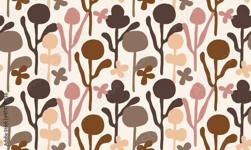 seamless floral pattern. vector illustration