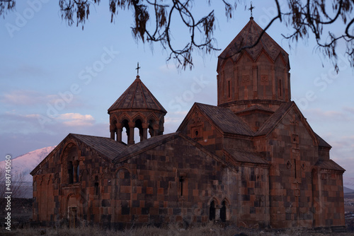 old Armenian  church church in Ashtarak photo