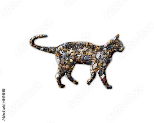 Cat Animal Stones Icon Logo Symbol illustration