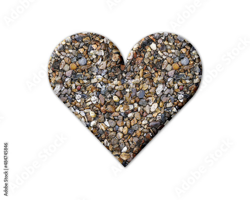 Heart love Stones Icon Logo Symbol illustration