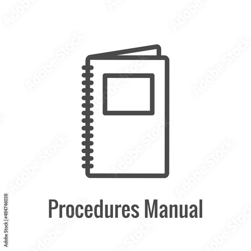 Standard Procedures for Operating a Business - Manual, Steps, & Implementation including outline icon sop