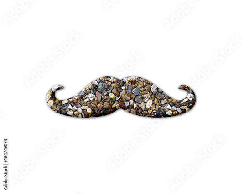 Mustache Moustache man Stones Icon Logo Symbol illustration