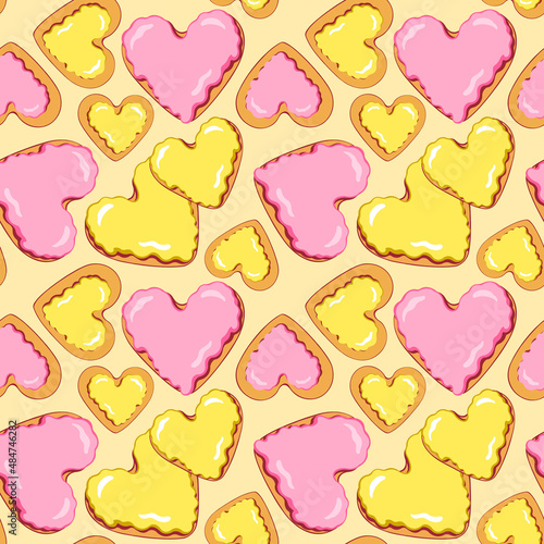 Big gingerbread on yellow