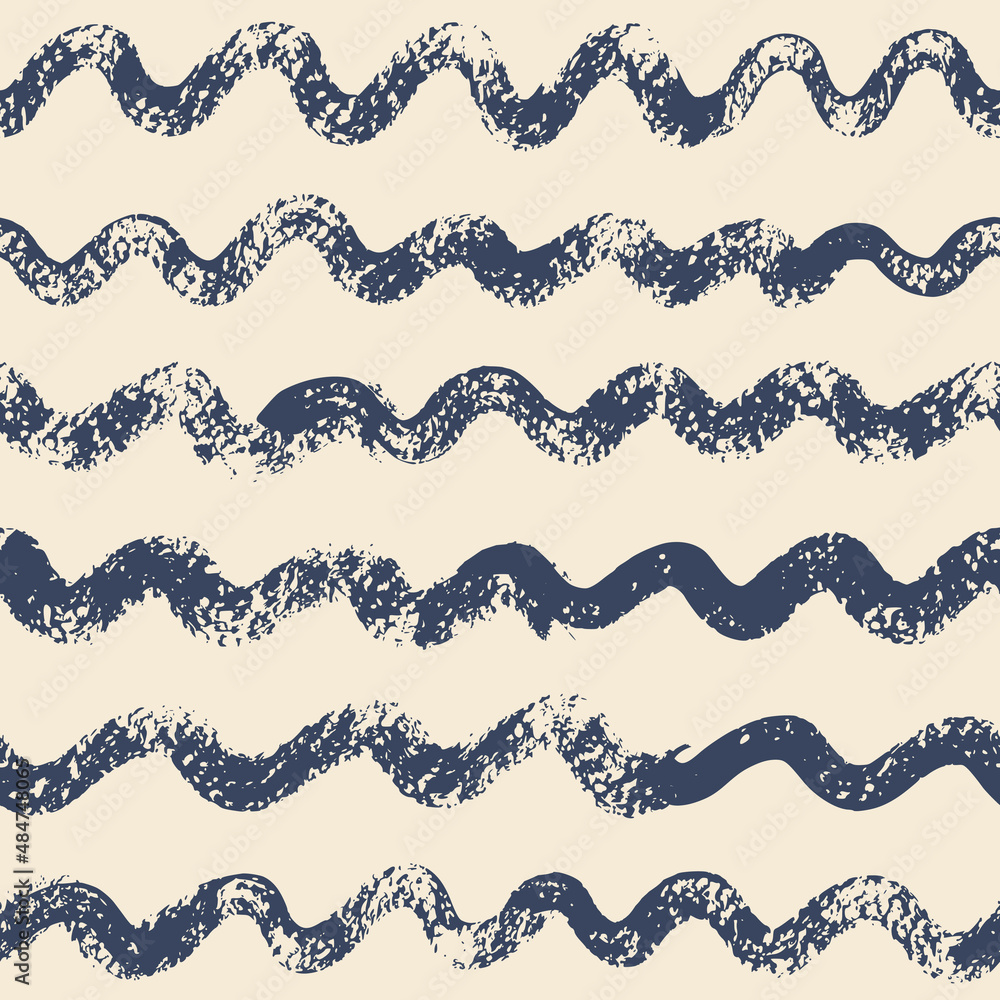 Fototapeta premium Simple monochrome background. The pattern is drawn with a dry brush.