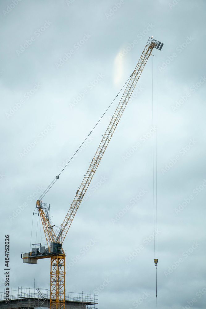 Crane for Construction Site within the City Crane for Construction Site within the City