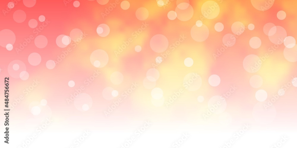 Light Orange vector background with circles. Light Orange vector background with circles.