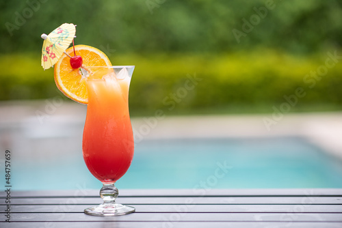cocktail in the pool